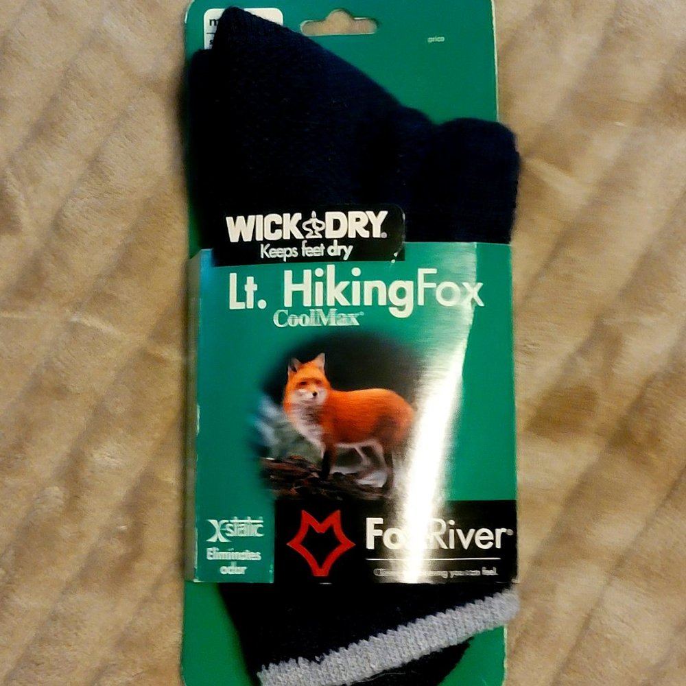 Fox River CoolMax unisex hiking crew socks NIB